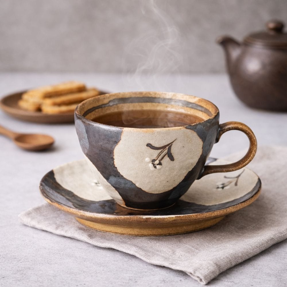 White Camellia Cup and Saucer White Camellia Cup and Saucer