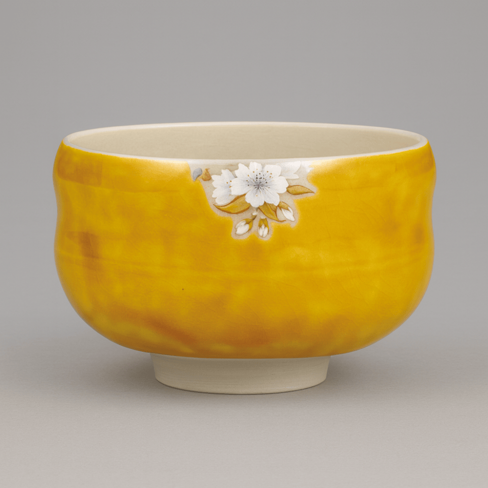 Yoshidaya Mountain Cherry and Bird Matcha Bowl Yoshidaya Mountain Cherry and Bird Matcha Bowl