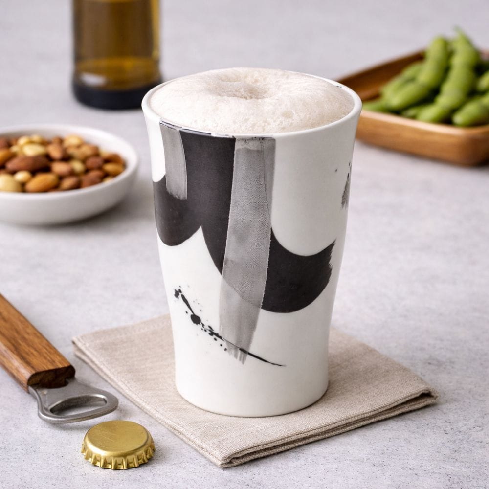 Zebra Black Hasami Beer Cup Zebra Black Hasami Beer Cup