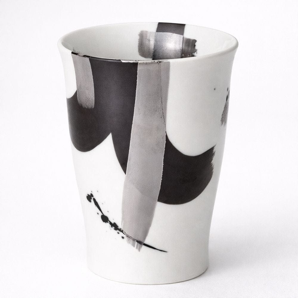 Zebra Black Hasami Beer Cup Zebra Black Hasami Beer Cup