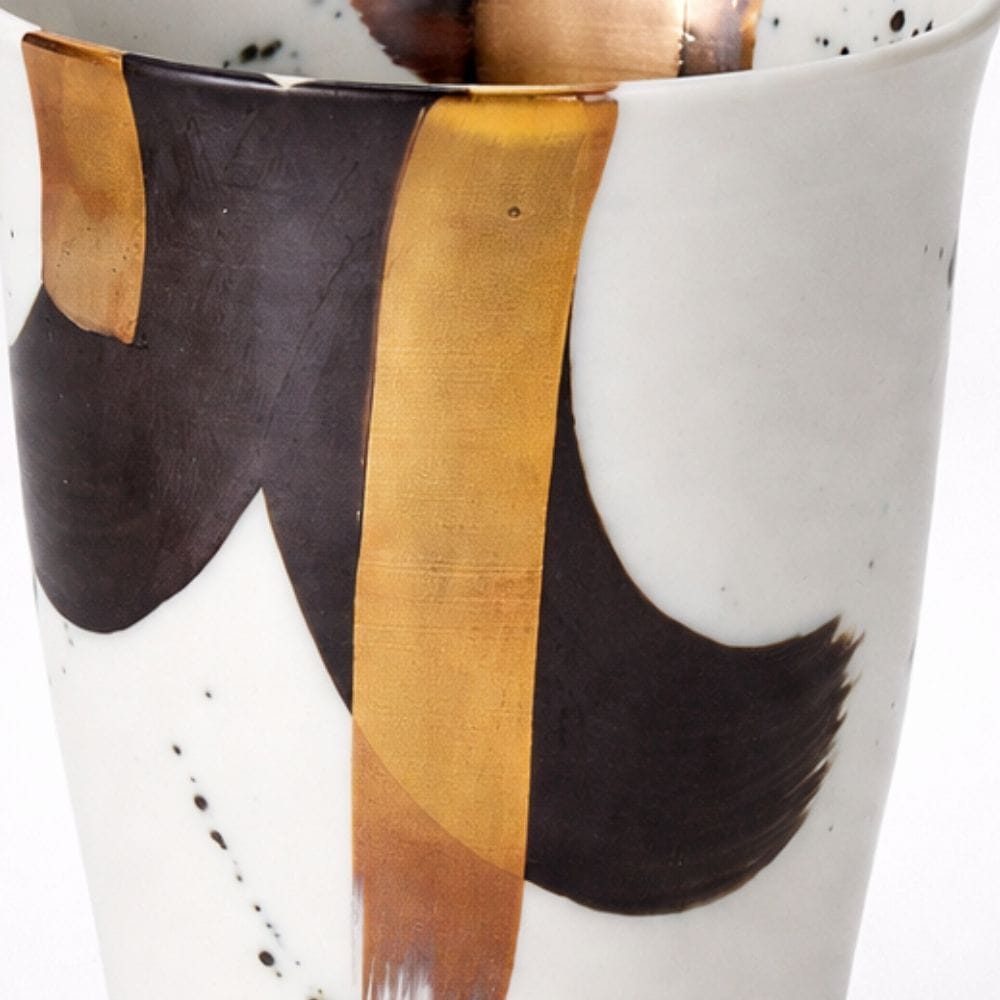 Zebra Gold Hasami Beer Mug Zebra Gold Hasami Beer Mug