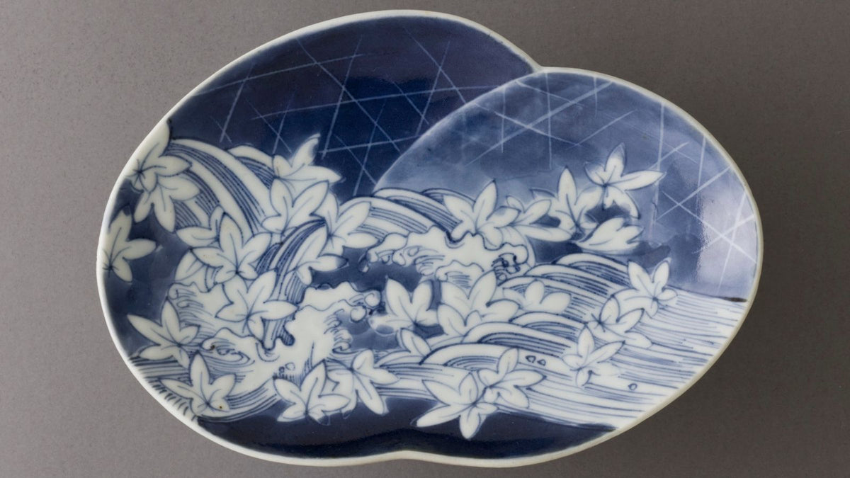 Close up of an Arita Ware Plate