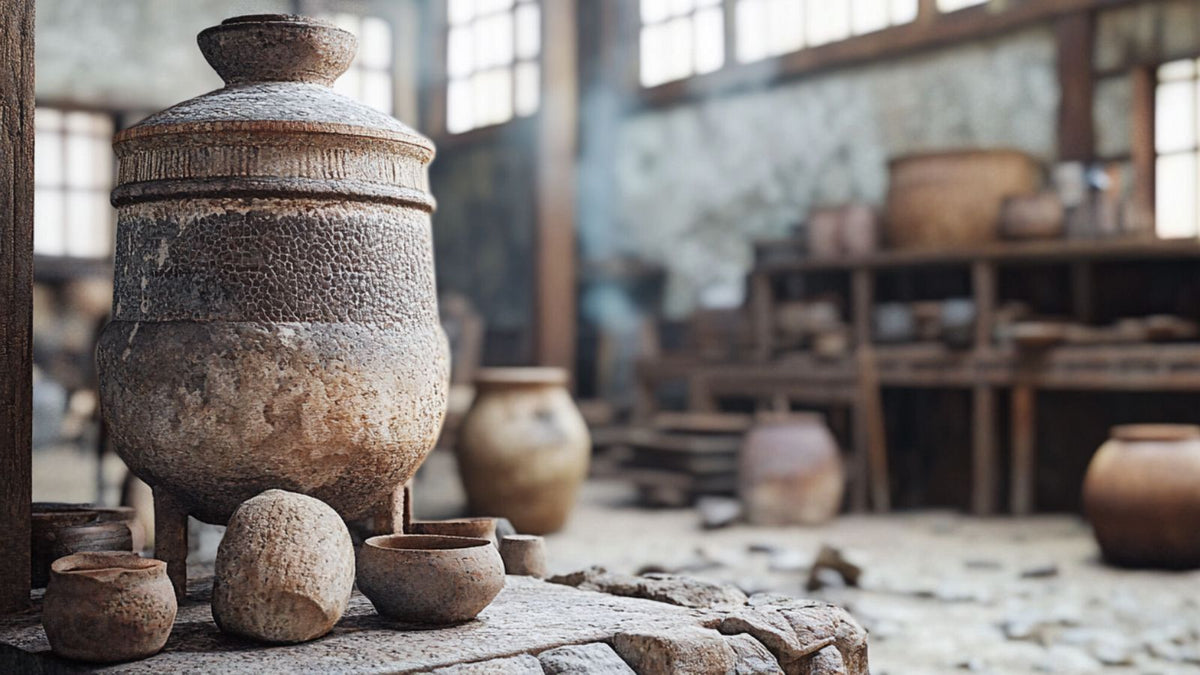 A bizen pottery kiln