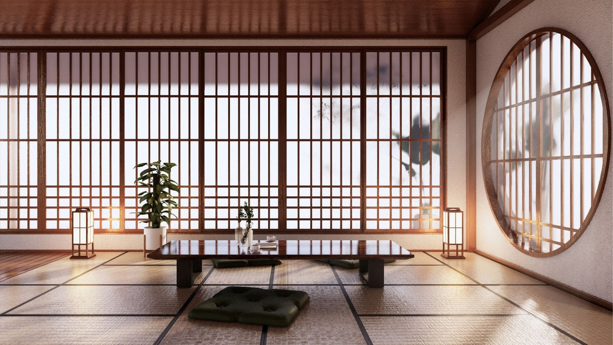 A minimalist Japanese living room