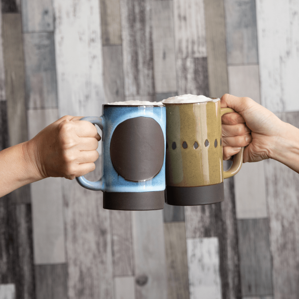 Japanese ceramic beer mugs and tumblers