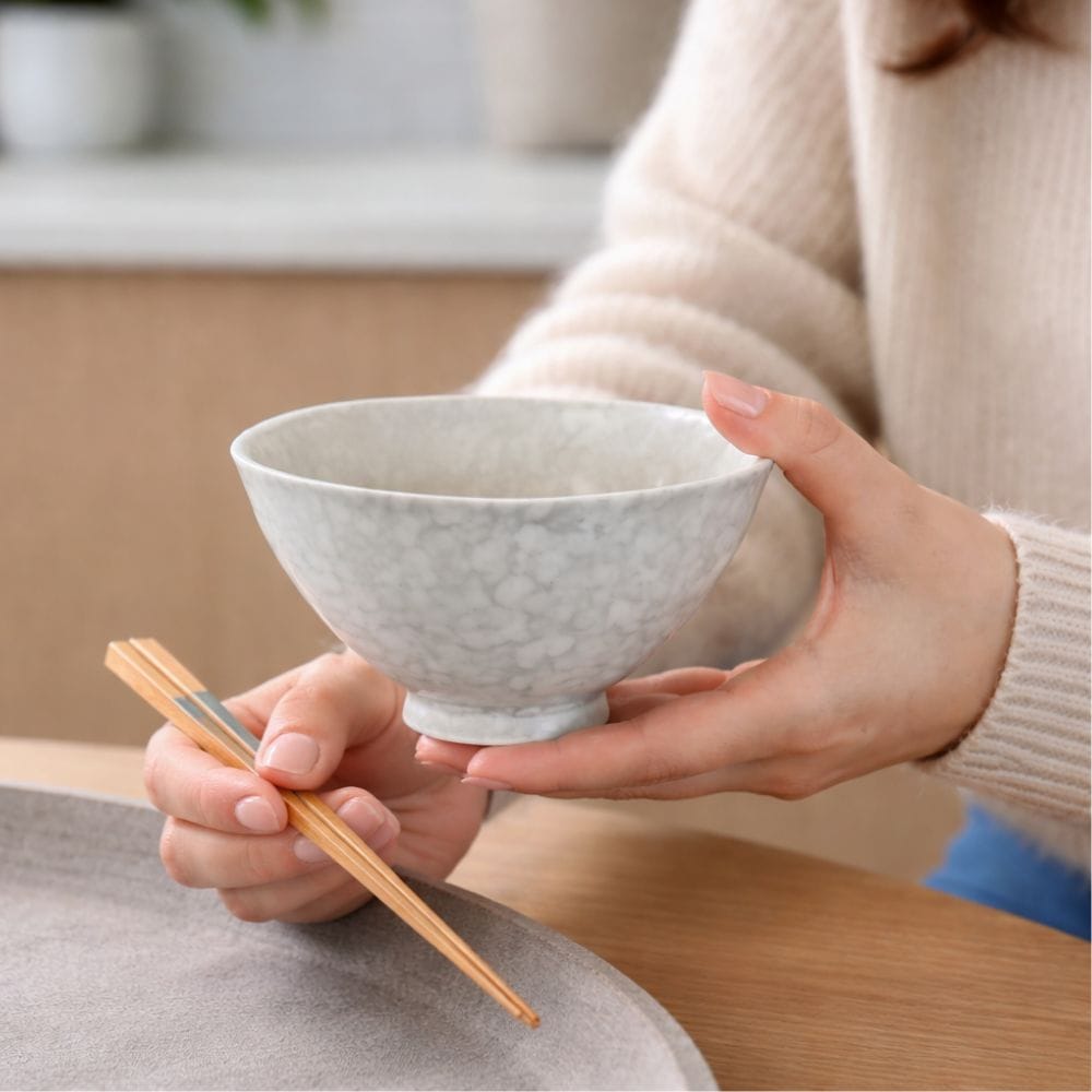 Arita B&W Marble Rice Bowls Set [2 bowls] Arita B&W Marble Rice Bowls Set [2 bowls]