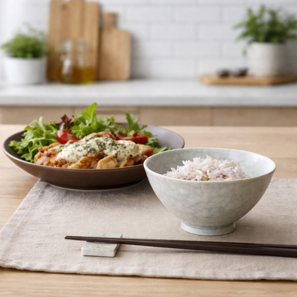 Arita B&W Marble Rice Bowls Set [2 bowls] Arita B&W Marble Rice Bowls Set [2 bowls]