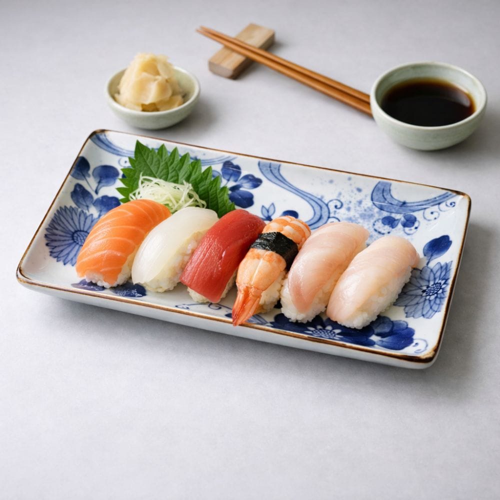 Arita Chrysanthemum Oblong Plate Arita Chrysanthemum Oblong Plate