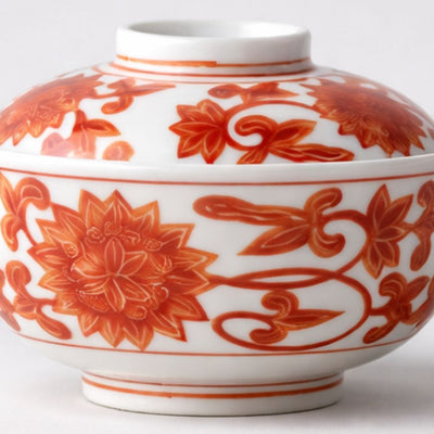 Arita Red Arabesque Rice Bowl Arita Red Arabesque Rice Bowl