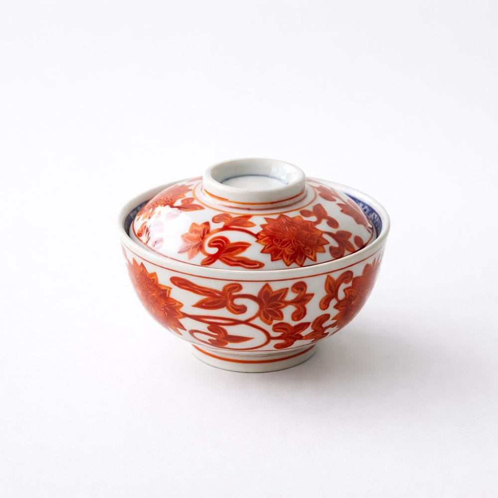 Arita Red Arabesque Rice Bowl – My Japanese World