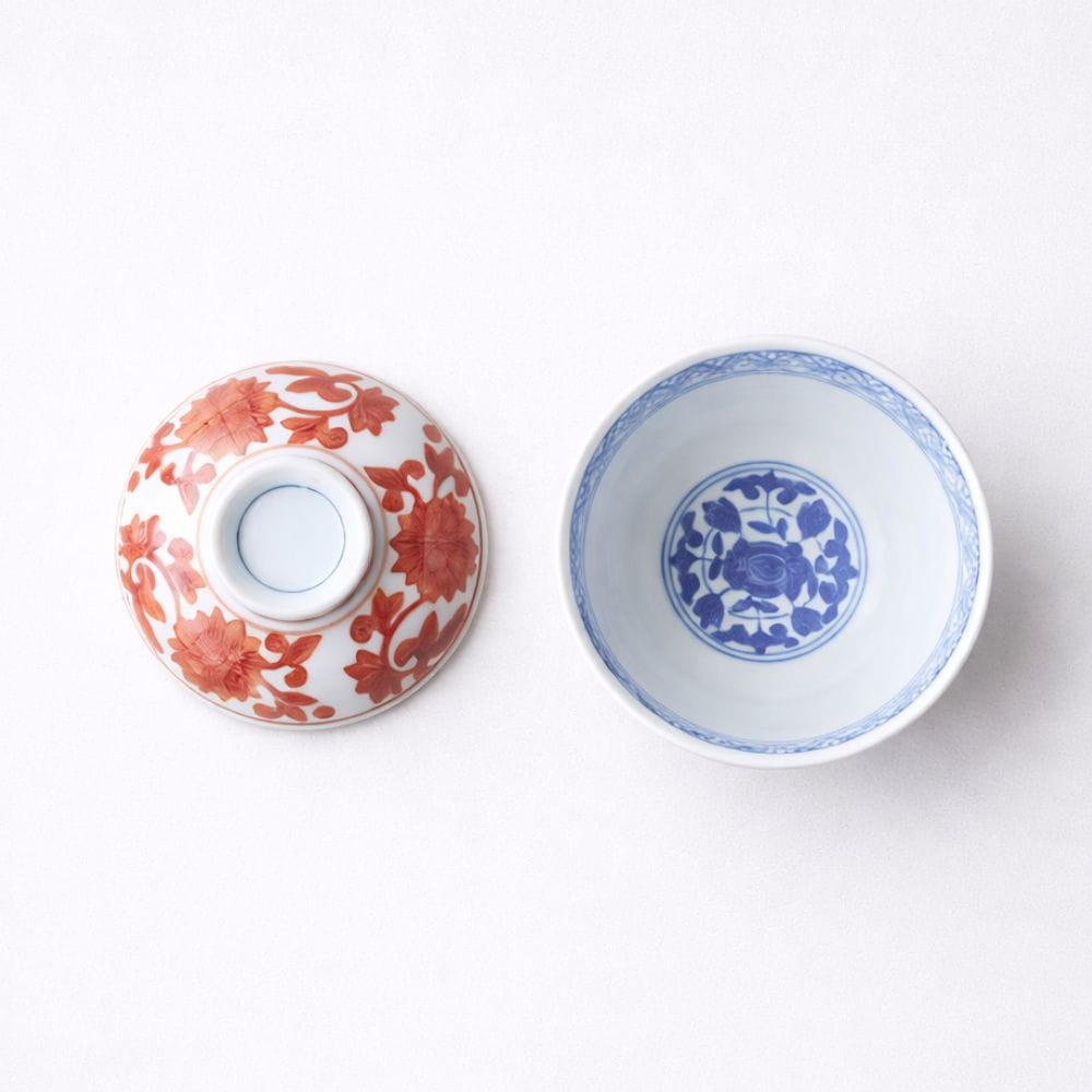 Arita Red Arabesque Rice Bowl Arita Red Arabesque Rice Bowl