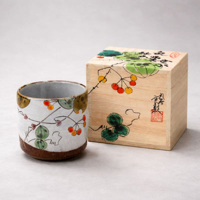 Artisan Kutani Botanical Tea Cup Artisan Kutani Botanical Tea Cup