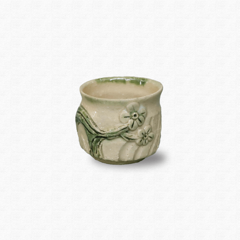 Beige Harahachibu Sake Cup Harahachibu Sake Cup