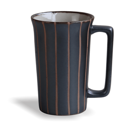 Black Tokusa Ceramic mug Tokusa Big Mug - Japanese Tableware | MyJapaneseWorld