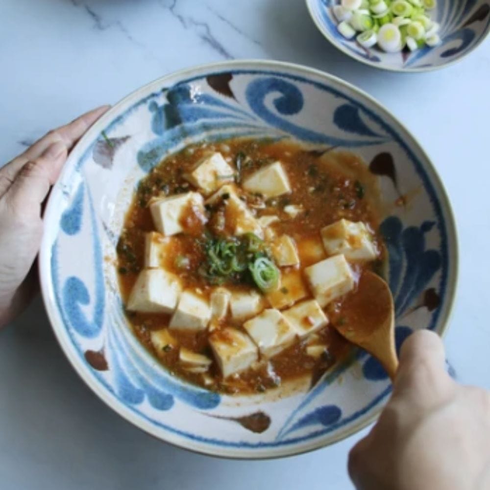 Brush Blue Salad Noodle Bowl Pair Brush Blue Salad Noodle Bowl Pair