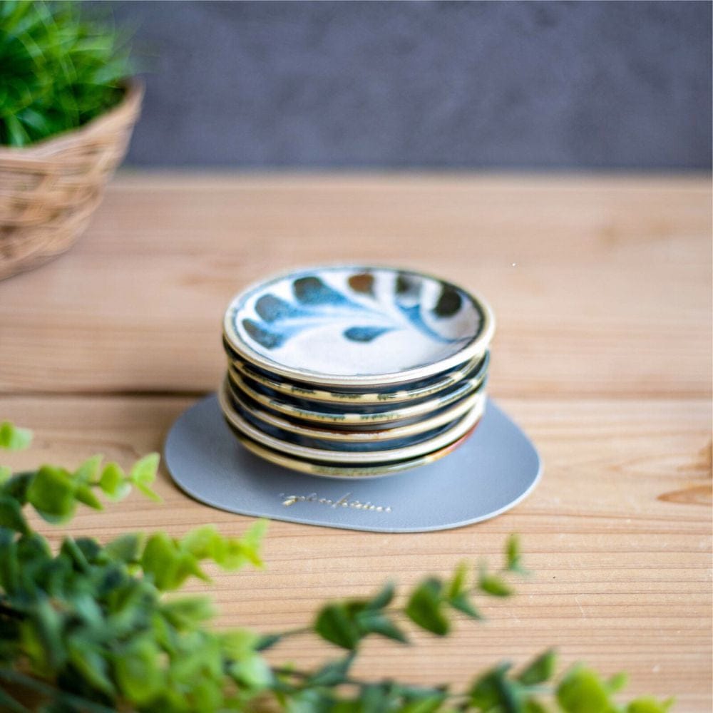 Brush Blue Small Plate Set (6 Pieces) Brush Blue Small Plate Set (6 Pieces)