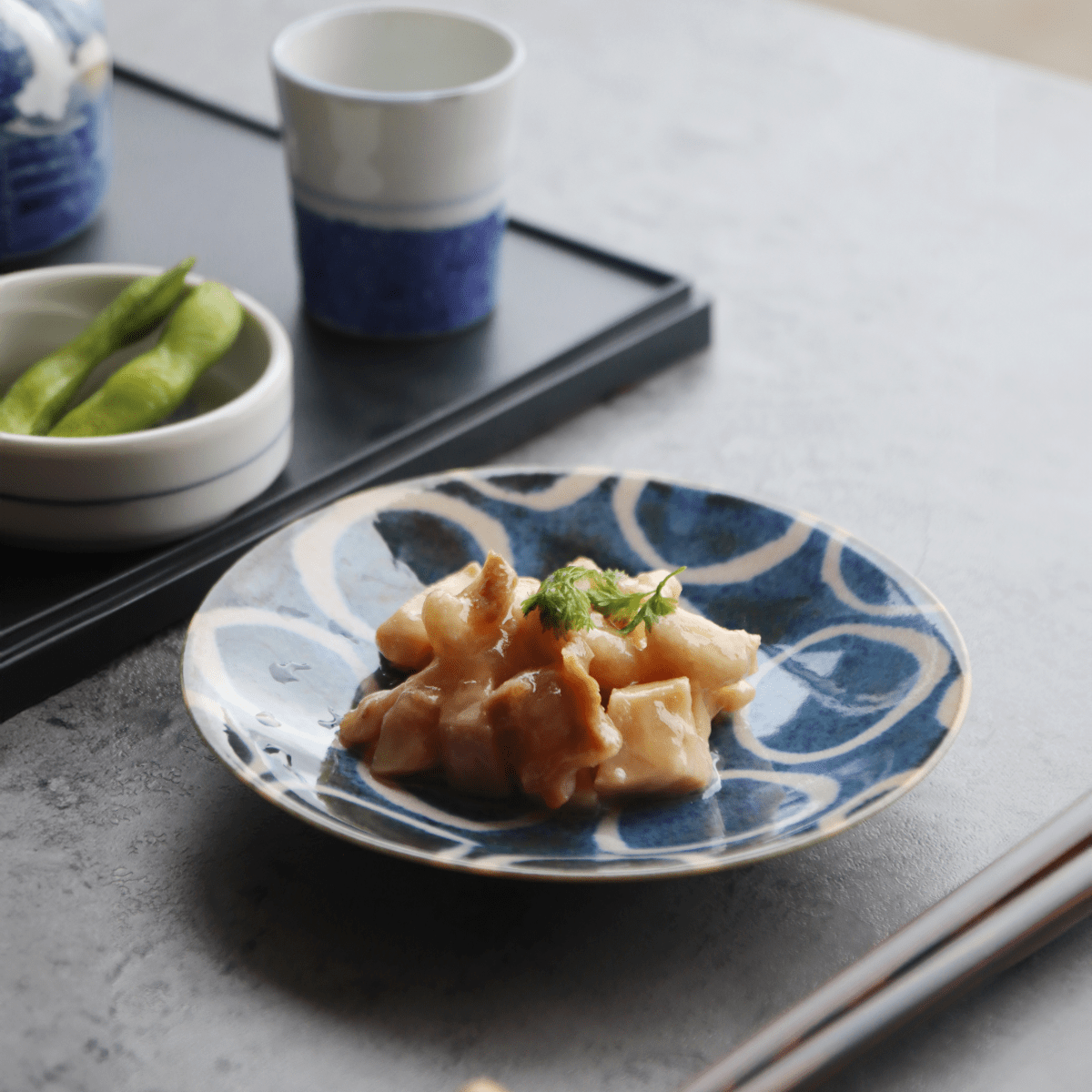 Brush Blue Small Plates Set (5 Pieces) Brush Blue Small Plates Set (5 Pieces)