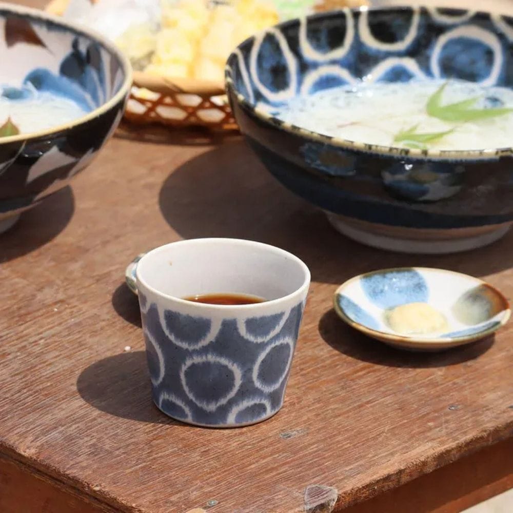 Brush Blue Soba Cup Set (5 pieces) Brush Blue Soba Cup Set (5 pieces)