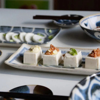 Brush Blue Sushi Plate Set (5 pieces) Brush Blue Sushi Plate Set (5 pieces)