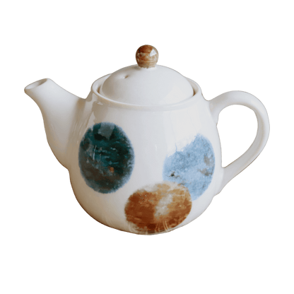 Brush Blue Teapot and Cup Set Brush Blue Teapot and Cup Set