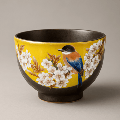 Cherry and Bird Chazuke Bowl Cherry and Bird Chazuke Bowl