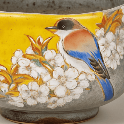 Cherry and Bird Matcha Bowl Cherry and Bird Matcha Bowl