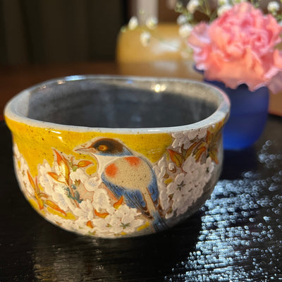 Cherry and Bird Matcha Bowl Cherry and Bird Matcha Bowl