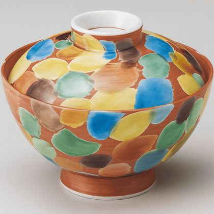 Color Patch Donburi Bowl with Lid Color Patch Donburi Bowl with Lid