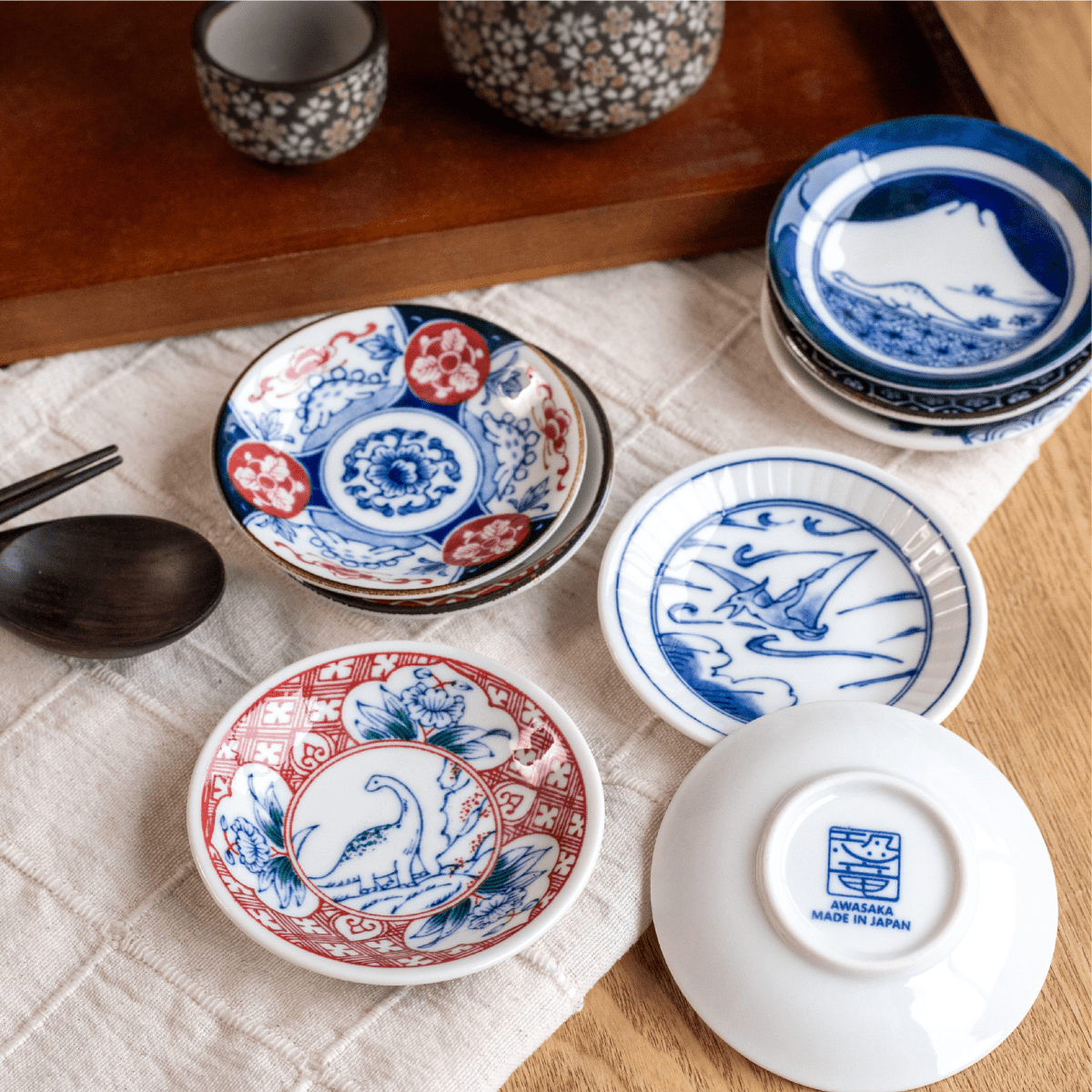 Edokko Kyoryu 6-Piece Mini Plate Set Edokko Kyoryu 6-Piece Mini Plate Set