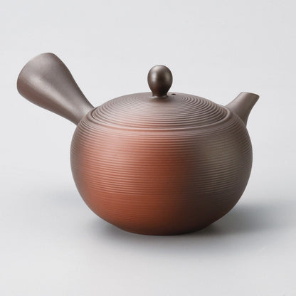Fusen kiln-type round lined teapot Fusen kiln-type round lined teapot