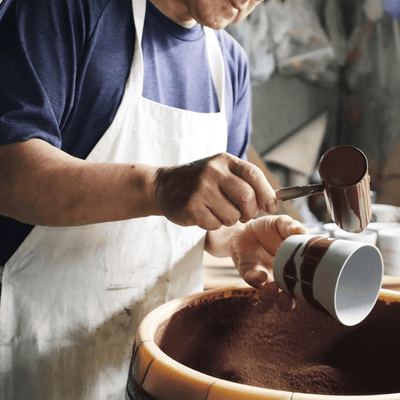 Gold and Silver Otsumami Cup Pair Gold and Silver Otsumami Cup Pair  - Japanese Tableware | MyJapaneseWorld