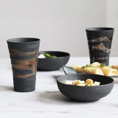 Gold and Silver Otsumami Cup Pair Gold and Silver Otsumami Cup Pair  - Japanese Tableware | MyJapaneseWorld