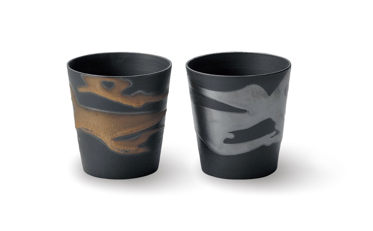 Gold and Silver Rock Cup Gold and Silver Rock Cup  - Japanese Tableware | MyJapaneseWorld
