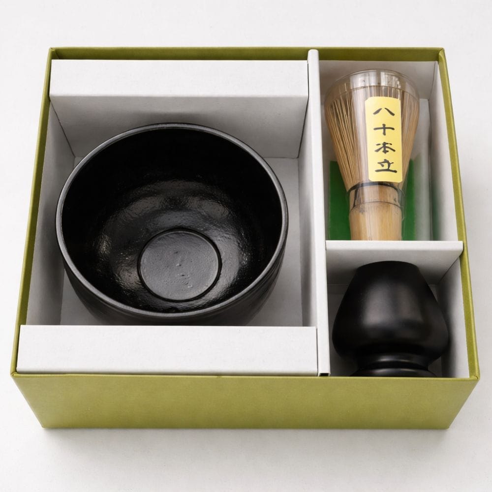 Gold Brushed Bowl Matcha Starter Set Gold Brushed Bowl Matcha Starter Set