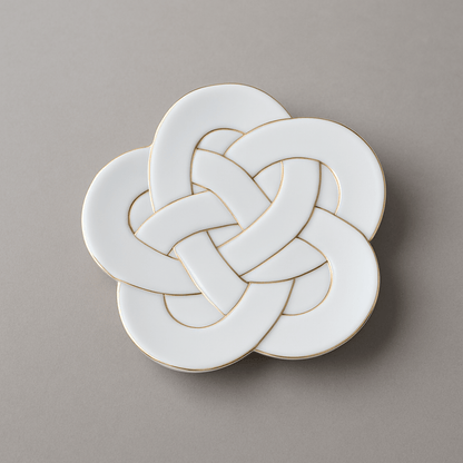 Gold Wire Knotted Small Plate Gold Wire Knotted Small Plate