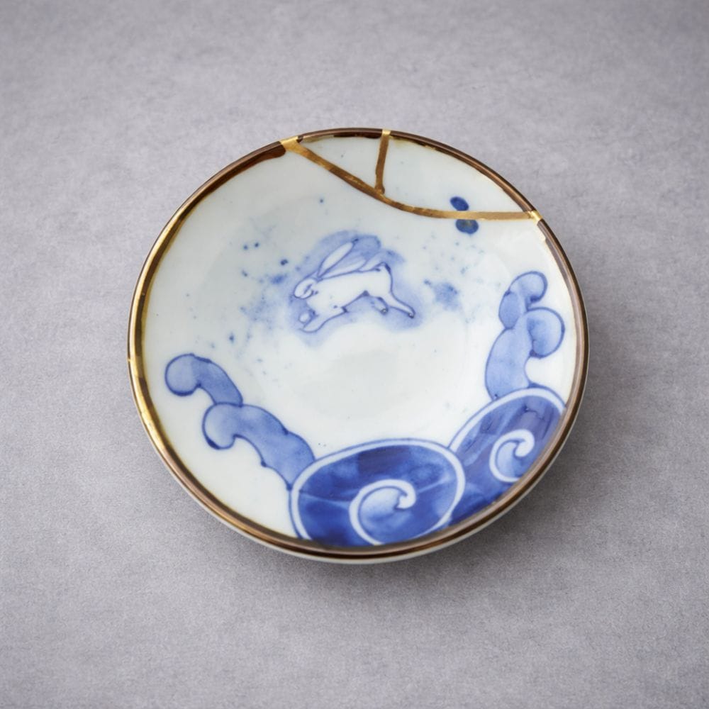 Gold Wire Rabbit Sake Set Gold Wire Rabbit Sake Set