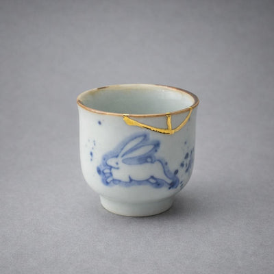 Gold Wire Rabbit Sake Set Gold Wire Rabbit Sake Set