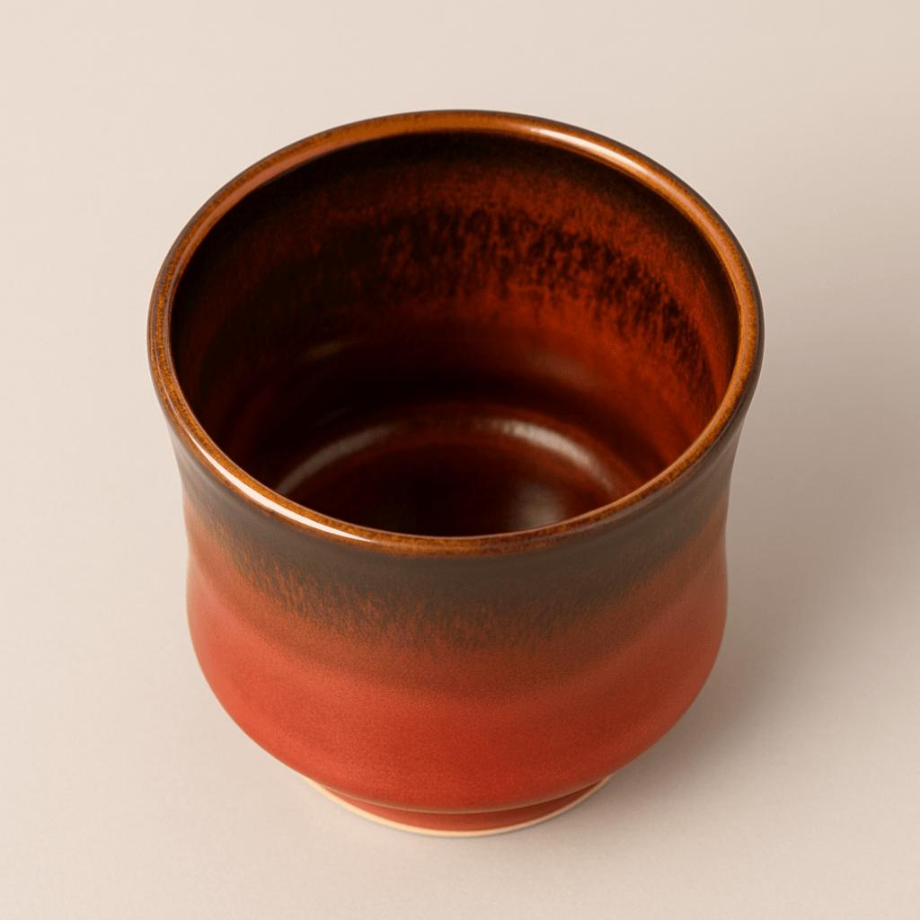 Handmade Arita Cinnabar Tenmoku Sake Set Handmade Arita Cinnabar Tenmoku Sake Set