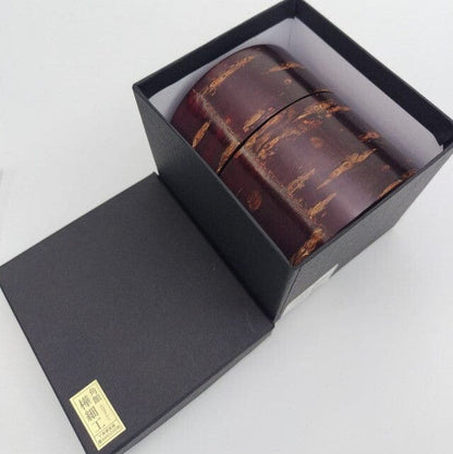 Handmade Kabazaiku Birch Bark Tea Canister Handmade Kabazaiku Birch Bark Tea Canister