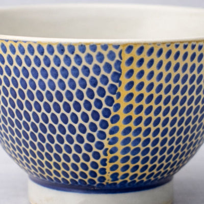 Hasami Amie Inban Pattern Rice Bowl Hasami Amie Inban Pattern Rice Bowl