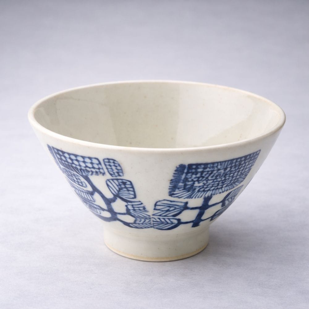 Hasami Azteca Inban Pattern Rice bowl Hasami Azteca Inban Pattern Rice bowl