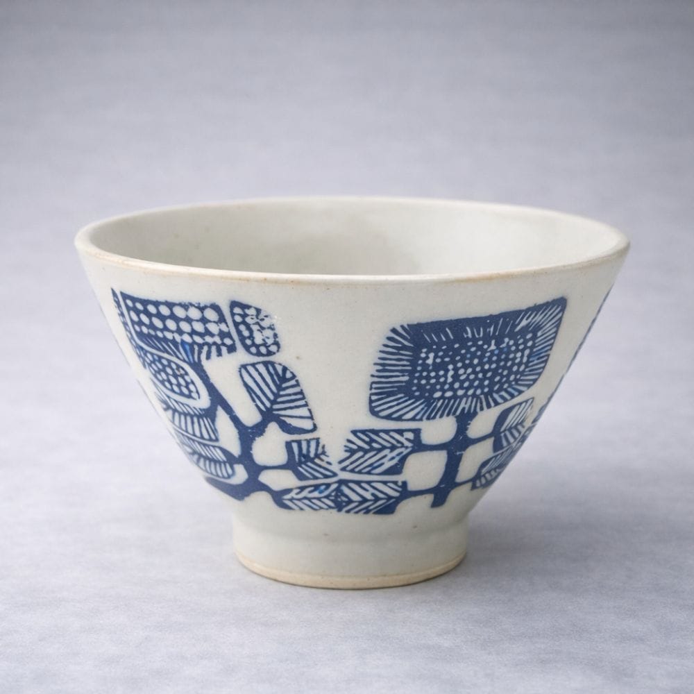 Hasami Azteca Inban Pattern Rice bowl Hasami Azteca Inban Pattern Rice bowl