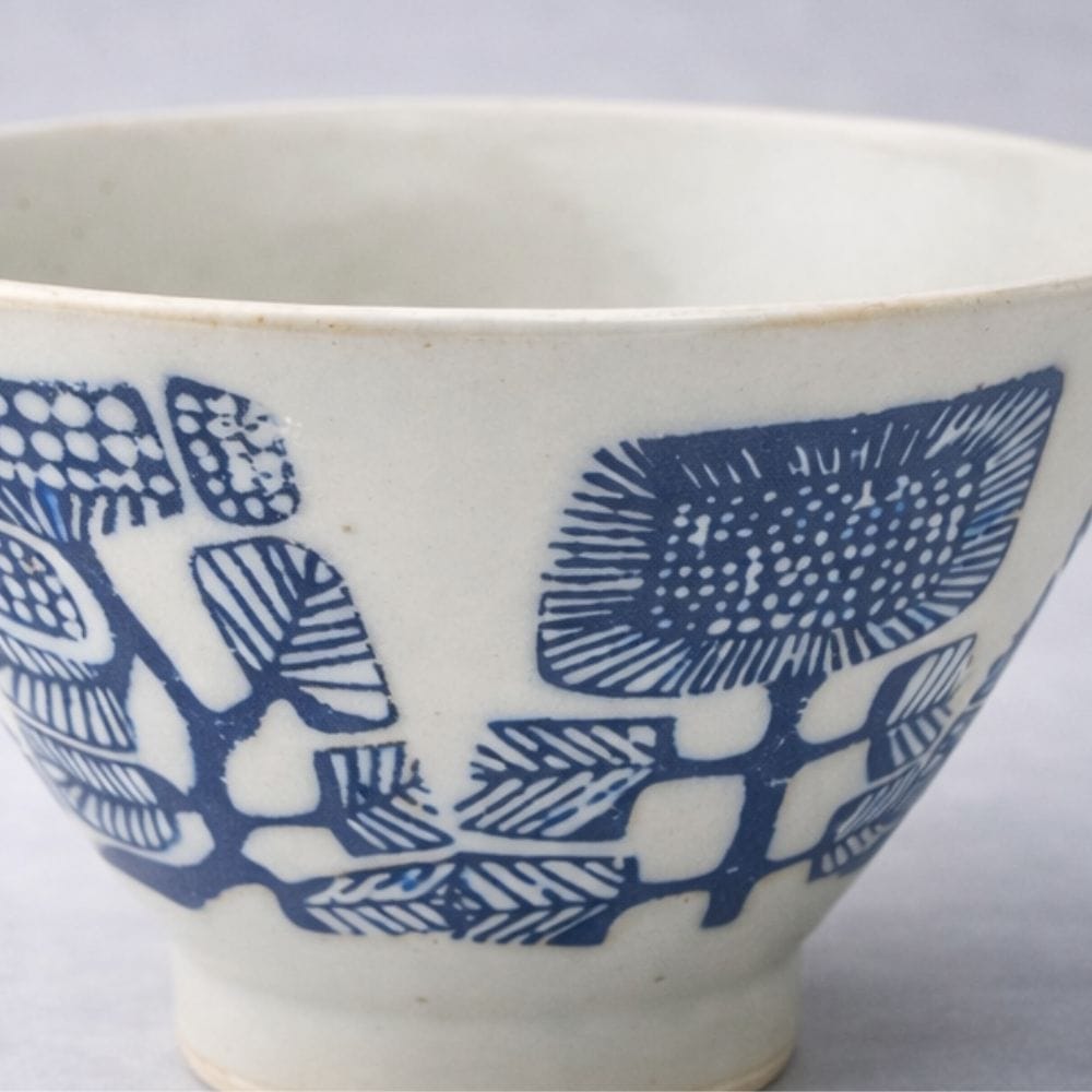 Hasami Azteca Inban Pattern Rice bowl Hasami Azteca Inban Pattern Rice bowl