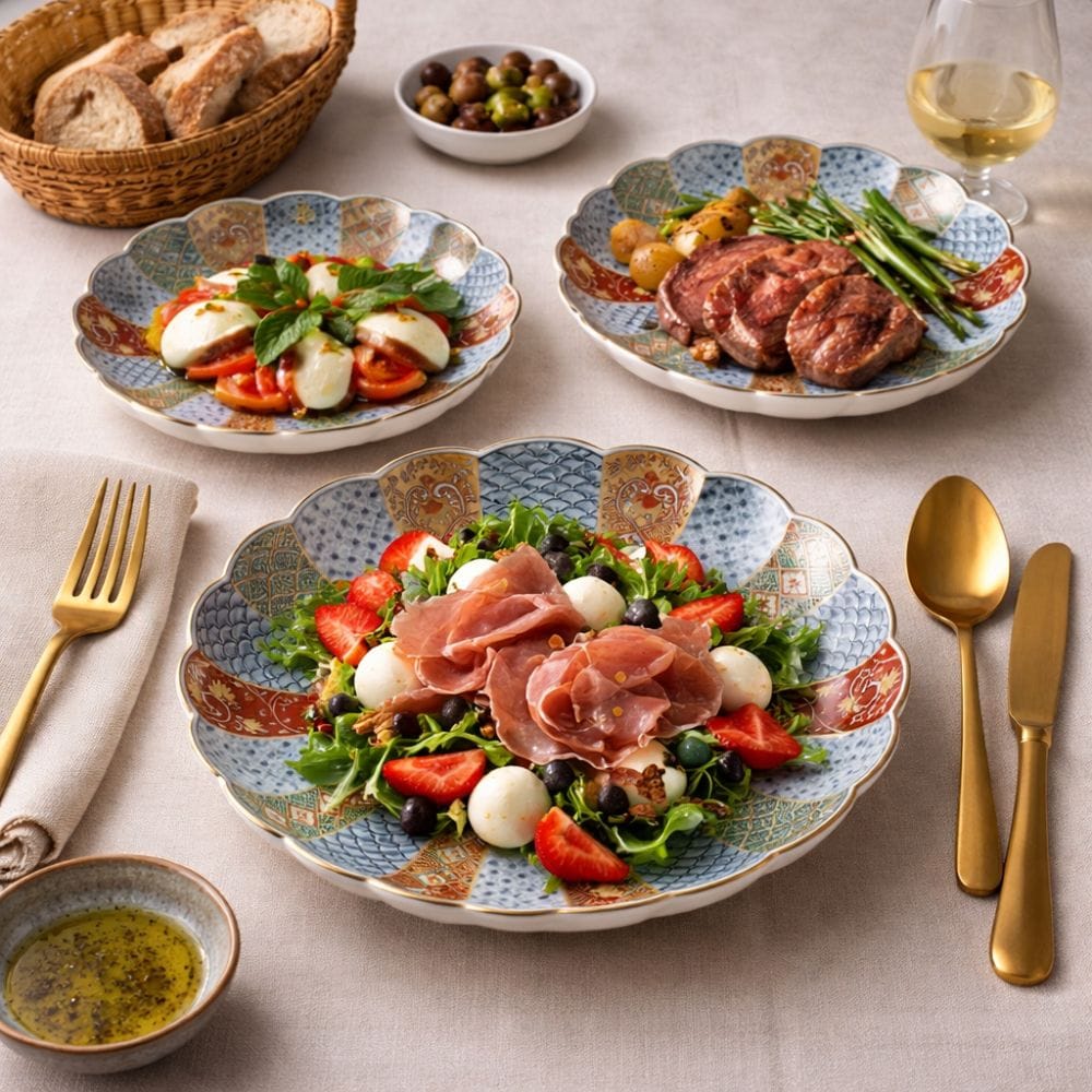 Hasami Chrysanthemum Dinner Plate Hasami Chrysanthemum Dinner Plate