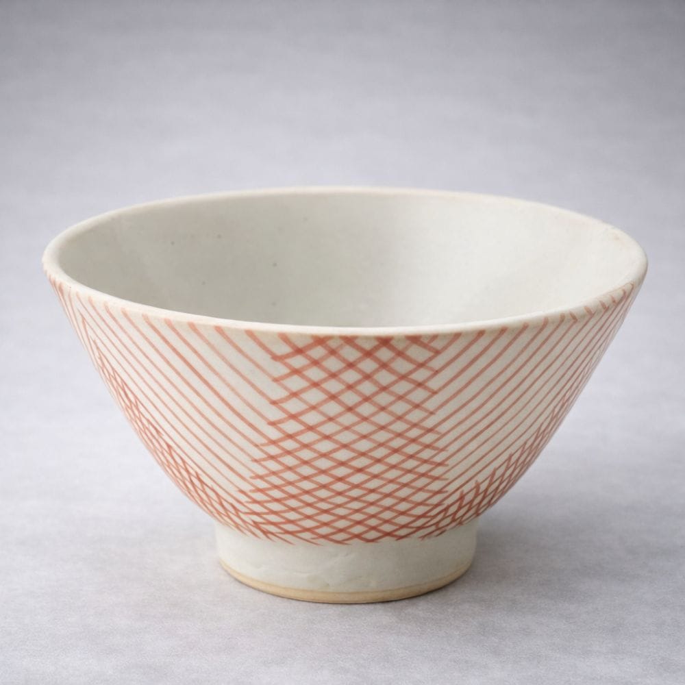 Hasami Koushi Inban Pattern Rice Bowl Hasami Koushi Inban Pattern Rice Bowl