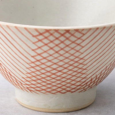 Hasami Koushi Inban Pattern Rice Bowl Hasami Koushi Inban Pattern Rice Bowl