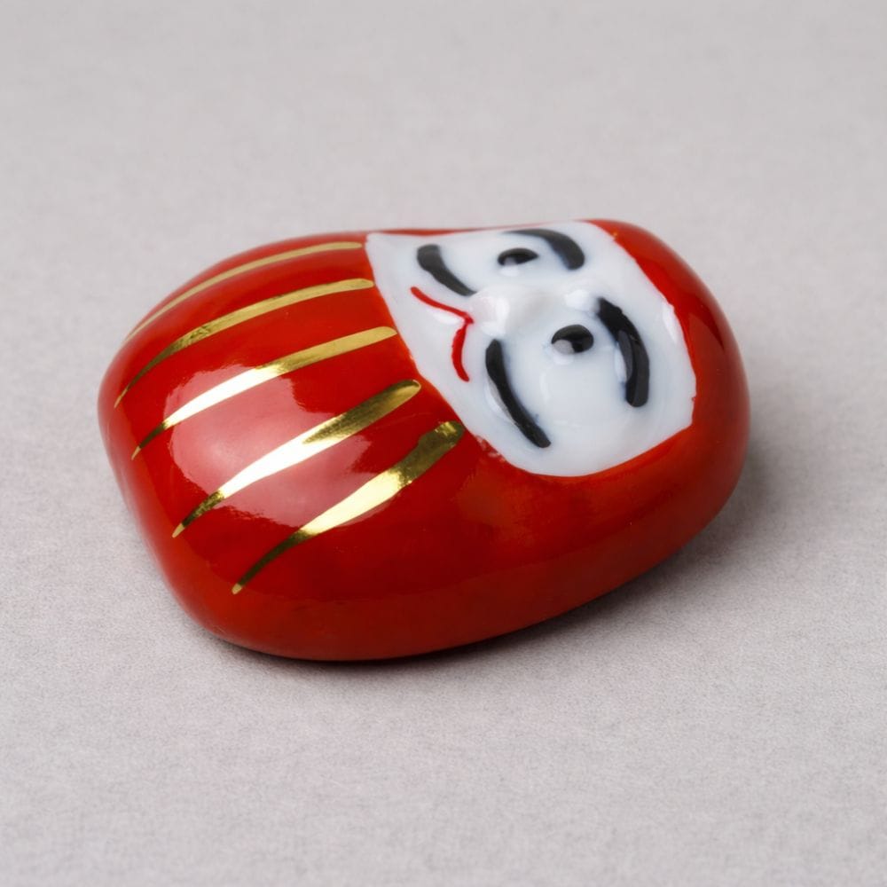 Hasami Red Daruma Chopstick Rest Hasami Red Daruma Chopstick Rest
