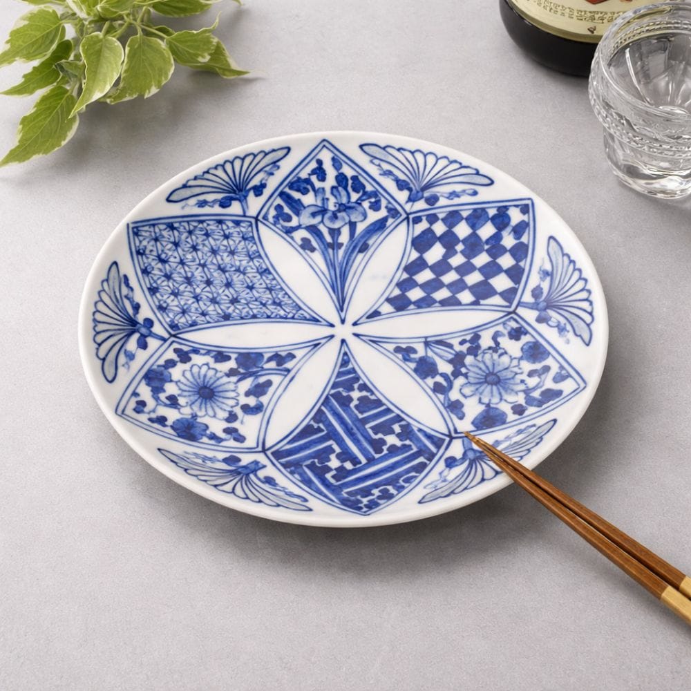 Hasami Silver Flower Side Plate Hasami Silver Flower Side Plate