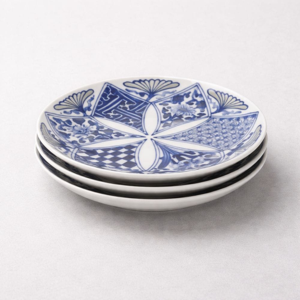 Hasami Silver Flower Side Plate Hasami Silver Flower Side Plate