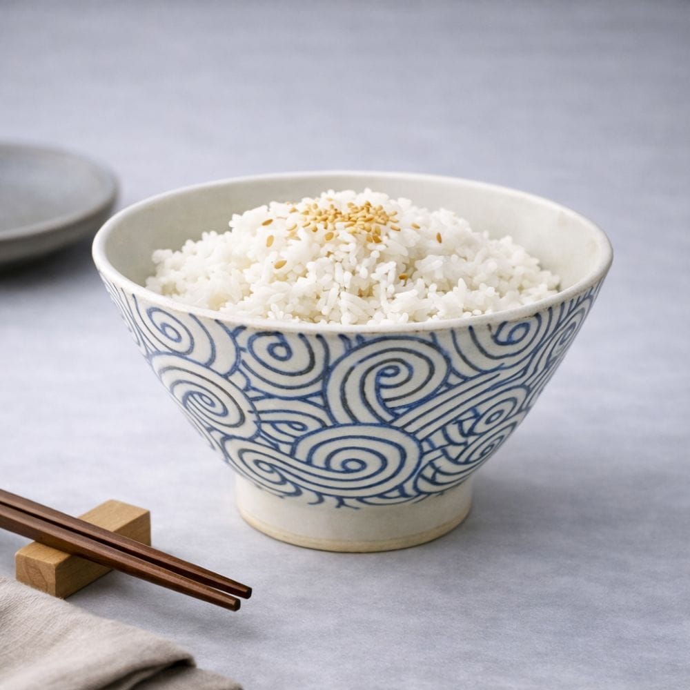 Hasami Uzushio Inban Pattern Rice Bowl Hasami Uzushio Inban Pattern Rice Bowl